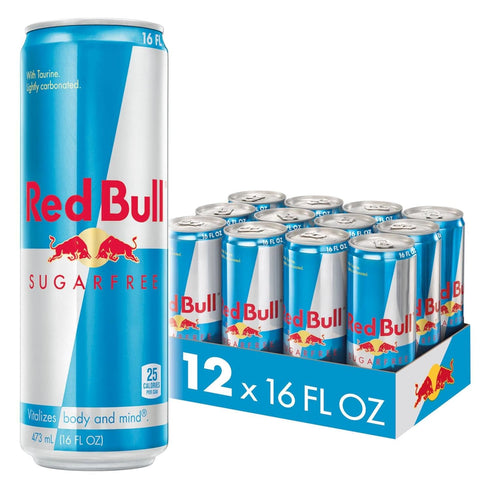 Red Bull Sugar Free Energy Drink with 151mg Caffeine plus Taurine &