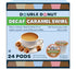 Double Donut Caramel Swirl Medium Roast Decaf Coffee Pods, 24 Capsules for Keurig K Cups Makers