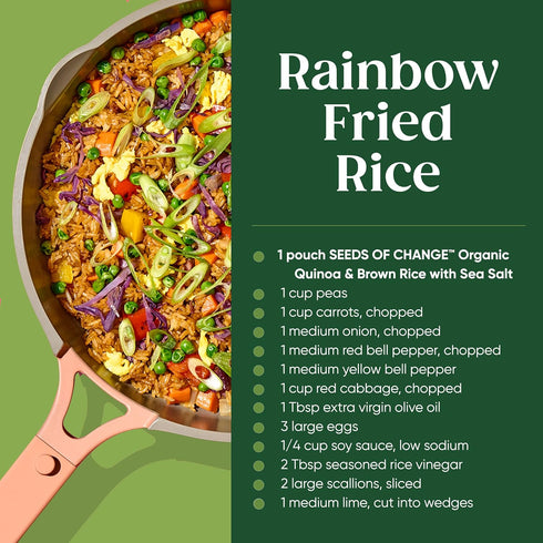8.5 oz (Pack 3) SEEDS OF CHANGE Organic Quinoa & Brown Rice with Sea Salt, Organic Food, Pouch