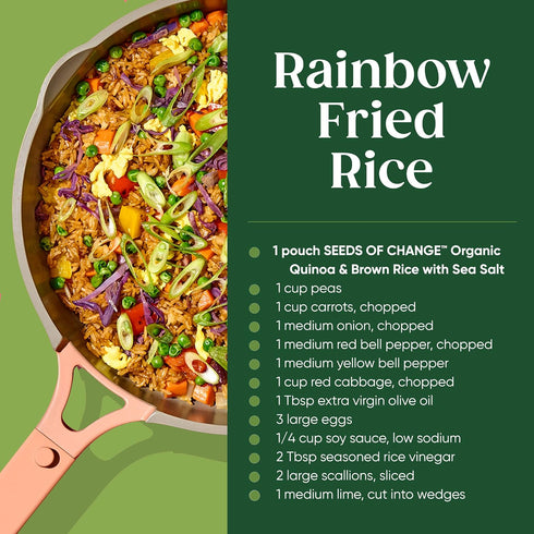 8.5 oz SEEDS OF CHANGE Organic Quinoa & Brown Rice with Sea Salt, Organic Food, Pouch