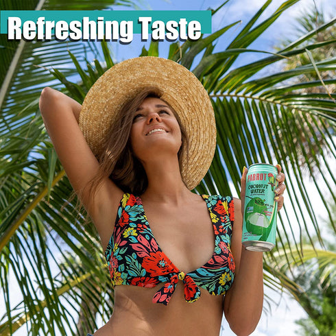 16.6 oz.(Pack 12) Parrot Brand Coconut Water with Pulp fl.