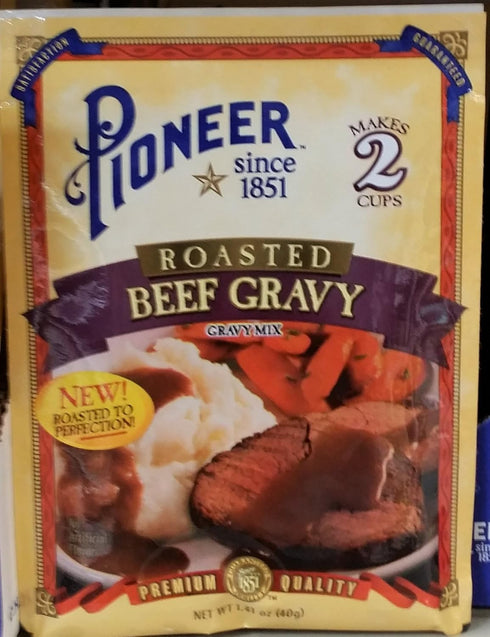 Pioneer Roasted Beef Gravy, 1.41 oz (Pack of 6)