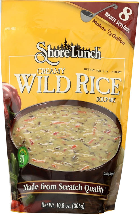 Shore Lunch Creamy Wild Rice Soup Mix, Just Add Water, Cooks in 20 Minutes,