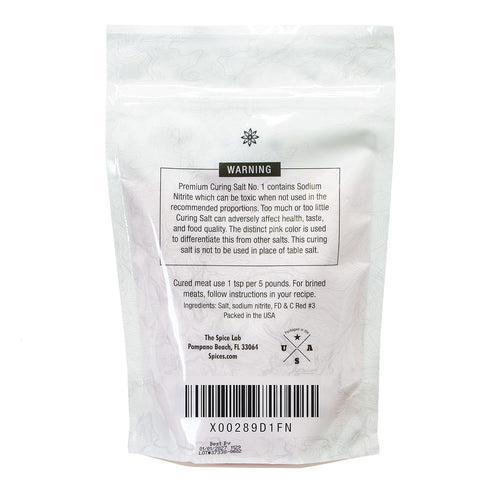 #1 (2 Lb 1) 6.25% The Spice Lab Curing Salt Bag) Pink Curing Salt (Prague Powder Sodium Nitrite Curing Salt for Meat