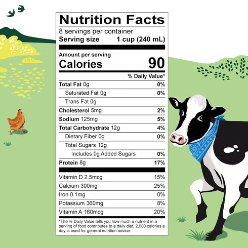 Organic Valley Fat Free Milk - Ultra Pasteurized