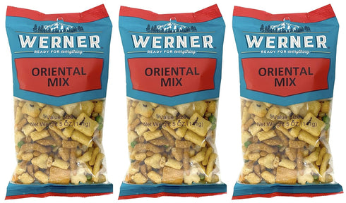 Werner Oriental Trail Mix - Sesame Sticks, Crunchy Peas, & Rice Cracker