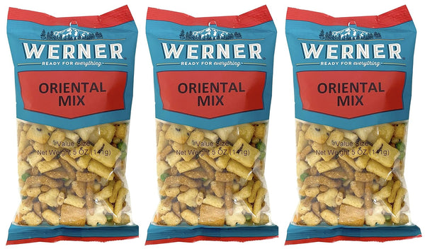 Werner Oriental Trail Mix - Sesame Sticks, Crunchy Peas, & Rice Cracker