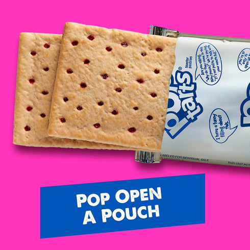 Pack, (12 Pop-Tarts Toaster Pastries, Breakfast Foods, Kids Snacks, Value Unfrosted Strawberry Pop-Tarts)