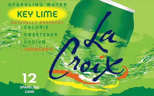 12 Oz, 12 Pack La Croix, Water Sparkling Key Lime, Fl