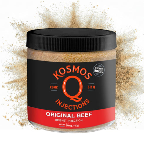 Kosmos Q Original BBQ Beef Injection, Award-Winning Brisket Marinade for Ribs, Roasts,