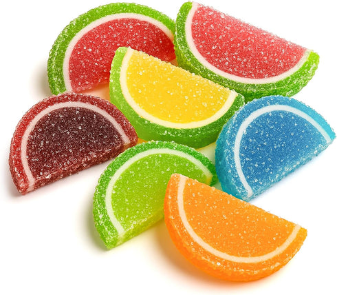 8 Gummi NY Spice Shop Assorted Fruit Slices Candy - Ounce Assorted Chewy Fruits Slices Jelly Candy - Tropical & Citrus