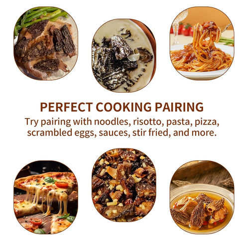 2 Oz(56.7g) MEIMIDUO Grade AAA Dried Morel Mushrooms (Morchella Conica) for Cooking, Ketone Friendly, Gluten-Free