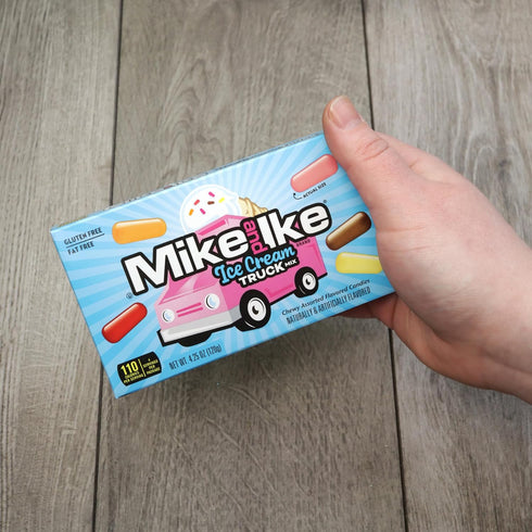 4.25 (Pack 2) Mike and Ike Ice Cream Truck and Thrill Ride Mix Theatre Boxes, Assorted Chewy Candies, Movie Night
