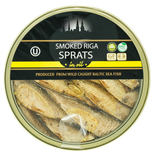 6 Pack 5.6 oz Packed Grilled Catch - Flavor Canned Sardines Variety Fish Sampler European Brisling Sardines in Olive