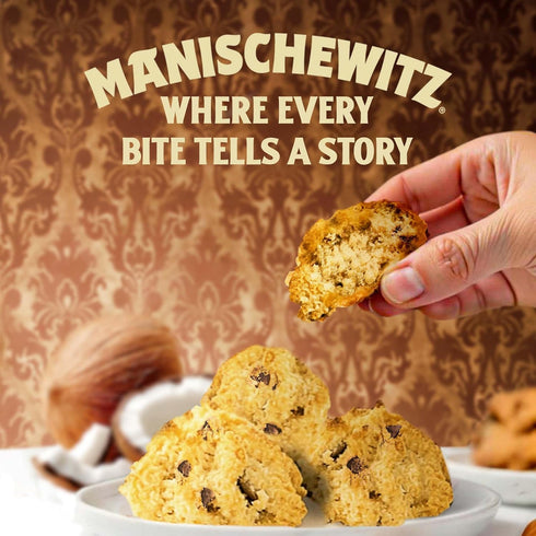 Manischewitz Chocolate Chip Macaroons, Gluten Free, Kosher For Passover, 10oz Resealable Bag