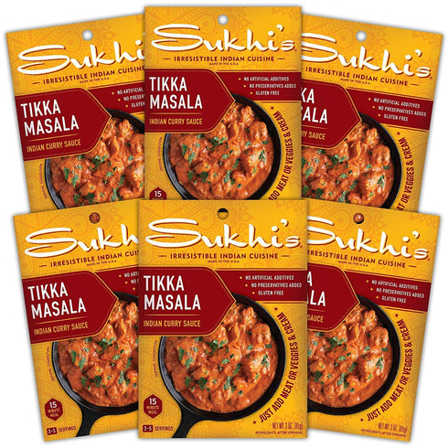 Sukhi's Indian Curry Paste - Chicken Tikka Masala Sauce 3oz (Pack of
