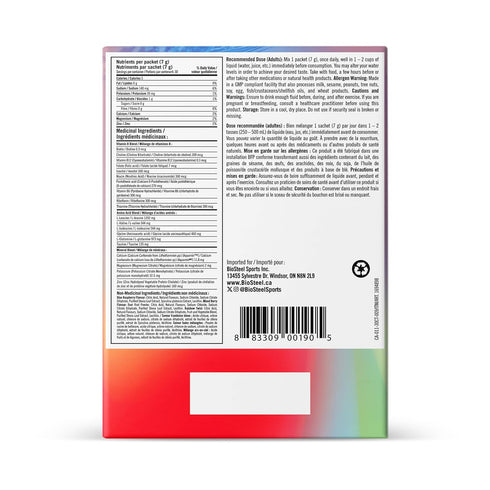 Pack 30 Packets 3 Packets BioSteel Electrolytes Powder Variety - Hydration with Essential Element Electrolytes