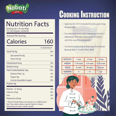 iron shield 1121 10 Nabati Pure Basmati Indian Rice, Premium Aromatic and Authentic Rice, Large Resealable Bag, Pound