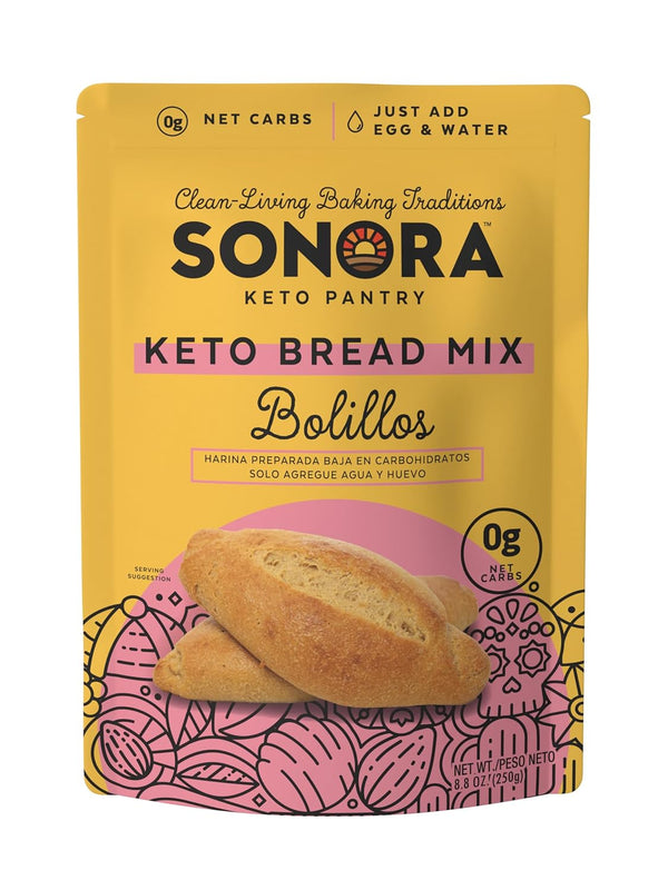 Sonora Keto Bread Mix | 0g NET CARBS | Mexican Bolillos, French