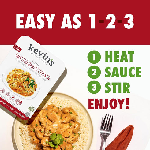 16 Kevin's Natural Foods, Chicken Breast Sous Vide Roasted Garlic, Ounce