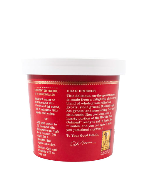 2.36 (Pack 1) Bob's Red Mill GF Oatmeal Cup, Apple & Cinnamon, Ounce Cup of - Non-GMO, Whole Grain, Kosher