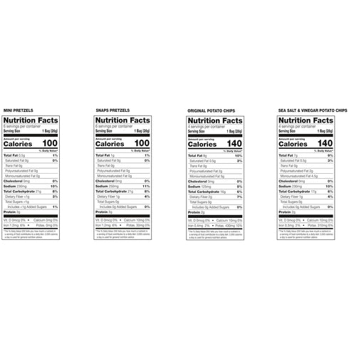 Pack, 20 Count Snyder's of Hanover and Cape Cod Classic Mix Variety Snack Bags
