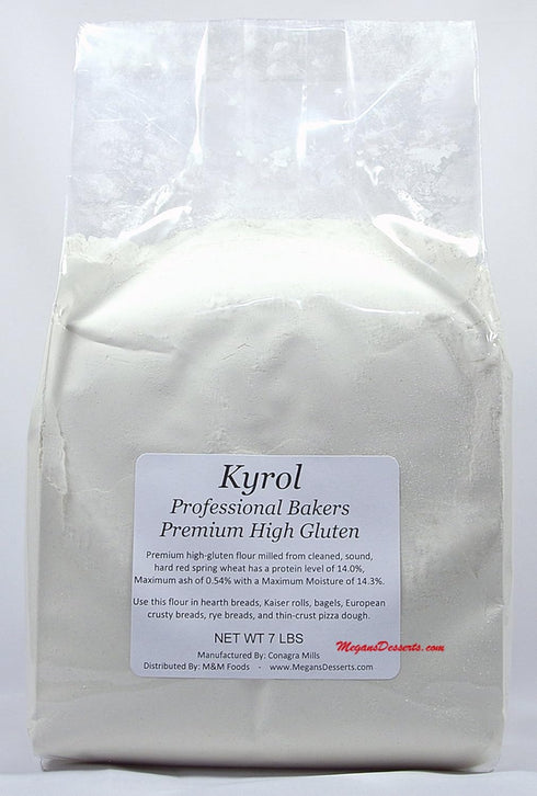 M&M Foods Premium High Gluten Flour - Unbleached - 7 lbs