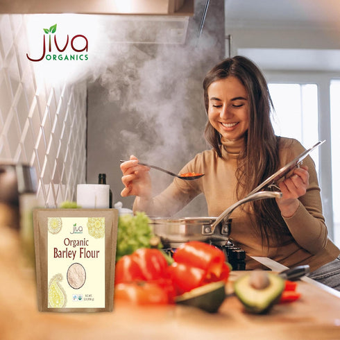 2 Jiva Organic Barley Flour Pound - All Natural & Raw - Product of India