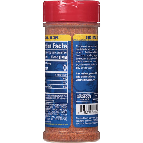 3 (15.75 oz.) Famous Dave's - pck, Chicken Rub Seasoning