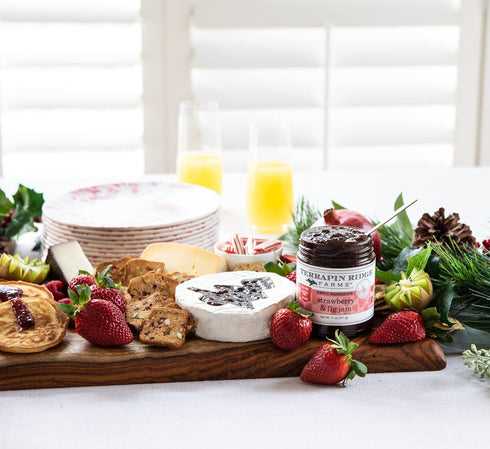 11 oz Terrapin Ridge Farms Gourmet Strawberry and Fig Jam Sweet & Zesty Jam for Cheese, Pork, and More Gluten Free