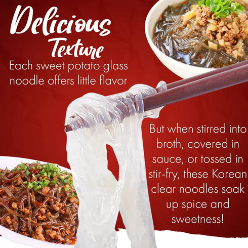 1 Pack 7.05oz Fusion Select Sweet Potato Glass Noodles - Japchae Noodles - Zero-Fat, Low-Calorie, No-Sodium