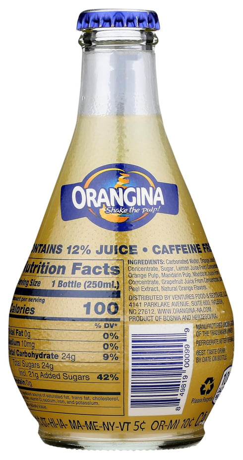 Orangina 8.5 Sparkling Citrus Beverage, FZ