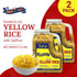 2 Pack Dixie Lily Yellow Rice Dinner/Jug - Long Grain Parboiled Rice with Dehydrated Vegetables with Vitamins