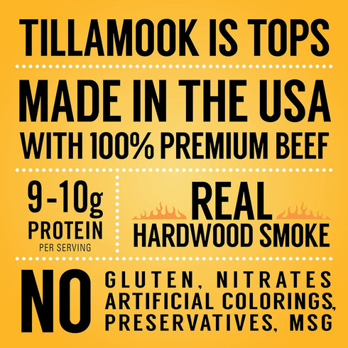 Tillamook Country Smoker Real Hardwood Smoked Beef Jerky, Teriyaki Flavor, 2.5 Ounce