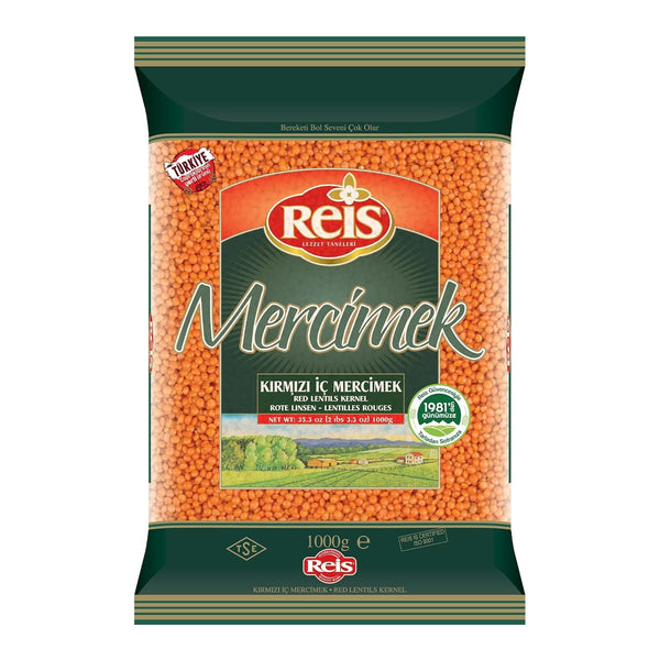 Reis Red Lentils, Natural Red Lentils Dry for Cooking & Soups, Turkish