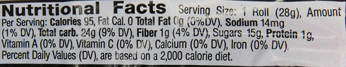 Joray 0.75-Ounce (Pack 48) Fruit Roll, Raspberry