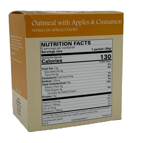 12g (3-Pack) BariatricPal Protein Oatmeal - Apples & Cinnamon