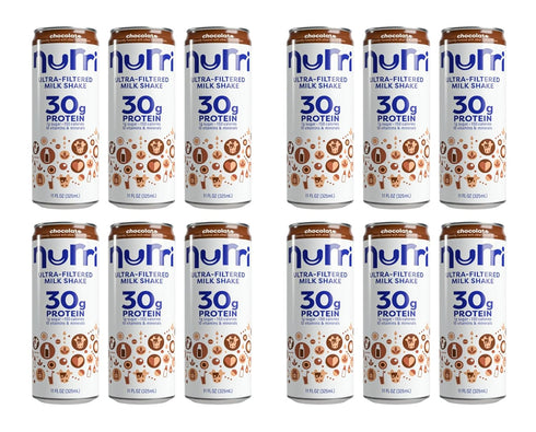 Generic Nurri 30g Protein Milk Chocolate Shake, 11 Fluid Ounce (Pack of 12)