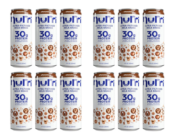 Generic Nurri 30g Protein Milk Chocolate Shake, 11 Fluid Ounce (Pack of 12)