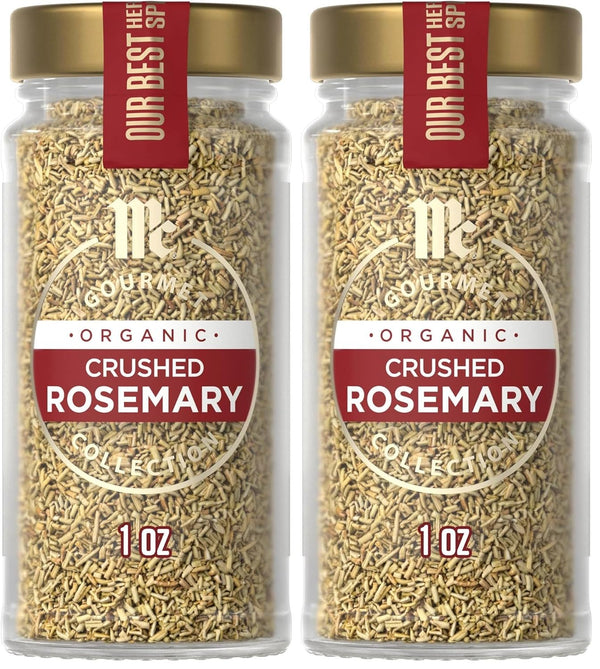 McCormick Gourmet Organic Crushed Rosemary, 1 Oz (Pack of 2)