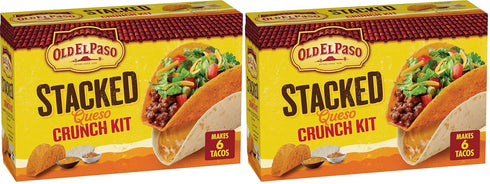 Old El Paso Stacked Queso Crunch Taco Kit, 6-count, 13.25 oz. (Pack