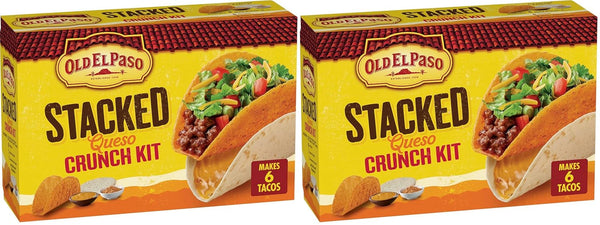 Old El Paso Stacked Queso Crunch Taco Kit, 6-count, 13.25 oz. (Pack