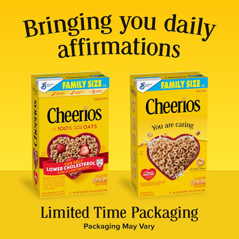 18 oz Cheerios, Heart Healthy Gluten Free Breakfast Cereal, Family Size
