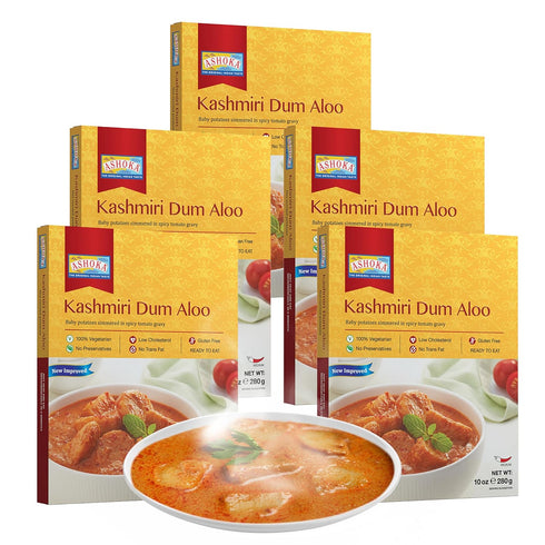 Ashoka Meals 1932, Vegetarian Kashmiri Styled Potatoes, All-Natural, Ready to Eat Microwavable