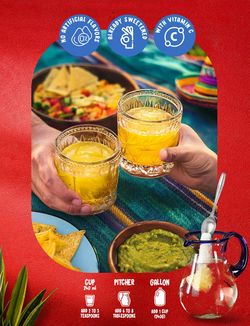 Pack 28 36 (56 72 Klass Aguas Frescas Drink Mix Tropical Variety - Watermelon, Cantaloupe, Mango & Pineapple - Powder