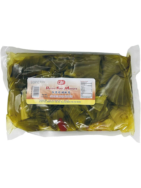 CAF Pickled Sour Mustard, Pickled Vegetables, Pickled Mustard Green (Haam Choy), 35oz,
