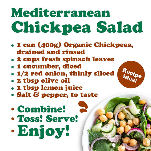 14 oz (Pack 1) Food to Live Organic Canned Chickpeas, of - Unsalted Non-GMO Garbanzo Beans. Vegan. USDA Certified