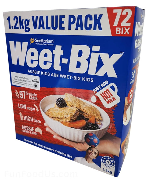 Sanitarium Weet-Bix 97% (1.2 PACK 72 Weet-Bix Whole Grain Cereal Biscuits Kg VALUE BIX) By Sanitarium Australia