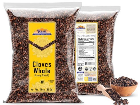 28oz (800g) Rani Cloves Whole (Laung) Great for Food, Tea, Pomander Balls and Potpourri, Hand Selected, Spice ~ All
