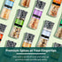 Set 9 Set, Soeos Spice Seasoning of with Integrated Grinders, Individual Spice Grinder, Pure and Fresh Perfect for BBQ